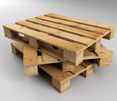 Wooden pallet 4 dimensional shade used in cold storage