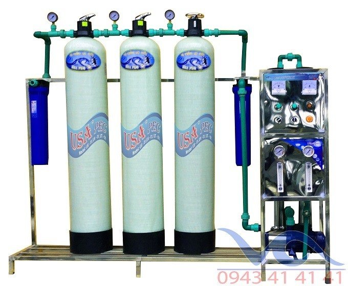Hệ thống dây chuyền lọc nước Composite 750 lít/h – Van cơ