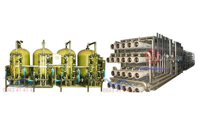 Hệ thống dây chuyền lọc nước Composite 60000 lít/h – Van cơ